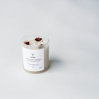 zodiac series - crystal infused candle - aries