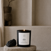 Crystal infused No.1 Dad candle
