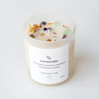 zodiac series - crystal infused candle - capricorn