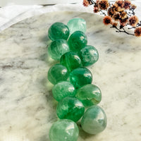 green fluorite tumble