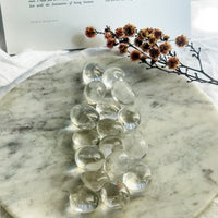 clear quartz tumble