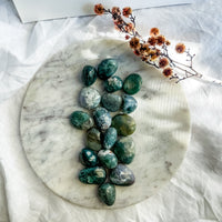 moss agate tumble