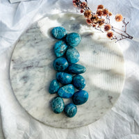 blue apatite tumble