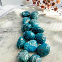 blue apatite tumble