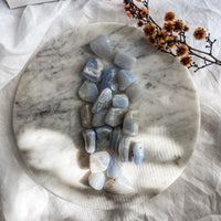 blue lace agate tumble