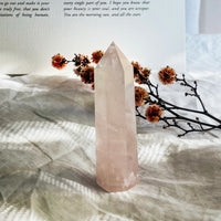 rose quartz point
