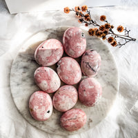 rhodonite palm stone