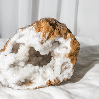 clear quartz geode HALF - 6B (matches with 6A)