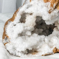 clear quartz geode HALF - 6B (matches with 6A)