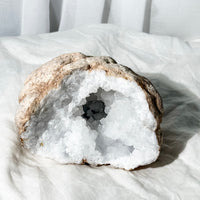 clear quartz geode HALF - 8A (matches with 8B)