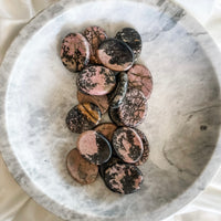 rhodonite worry stone