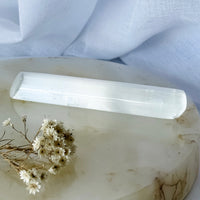 selenite wand - polished