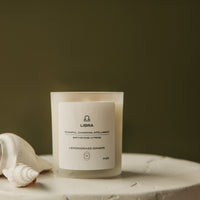 zodiac series - crystal infused candle - libra
