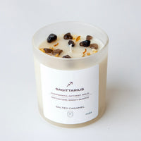 zodiac series - crystal infused candle - sagittarius