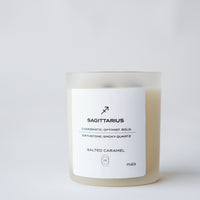 zodiac series - crystal infused candle - sagittarius