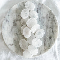 clear quartz worry stone
