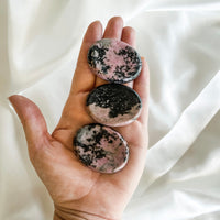 rhodonite worry stone