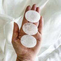 clear quartz worry stone