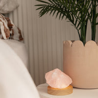 rose quartz lamp