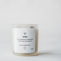 zodiac series - crystal infused candle - aries