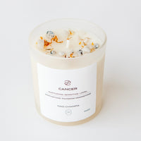 zodiac series - crystal infused candle - cancer