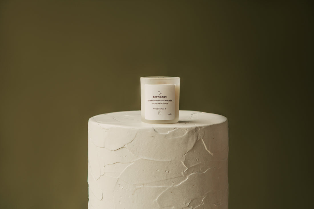 zodiac series - crystal infused candle - capricorn