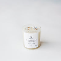zodiac series - crystal infused candle - gemini