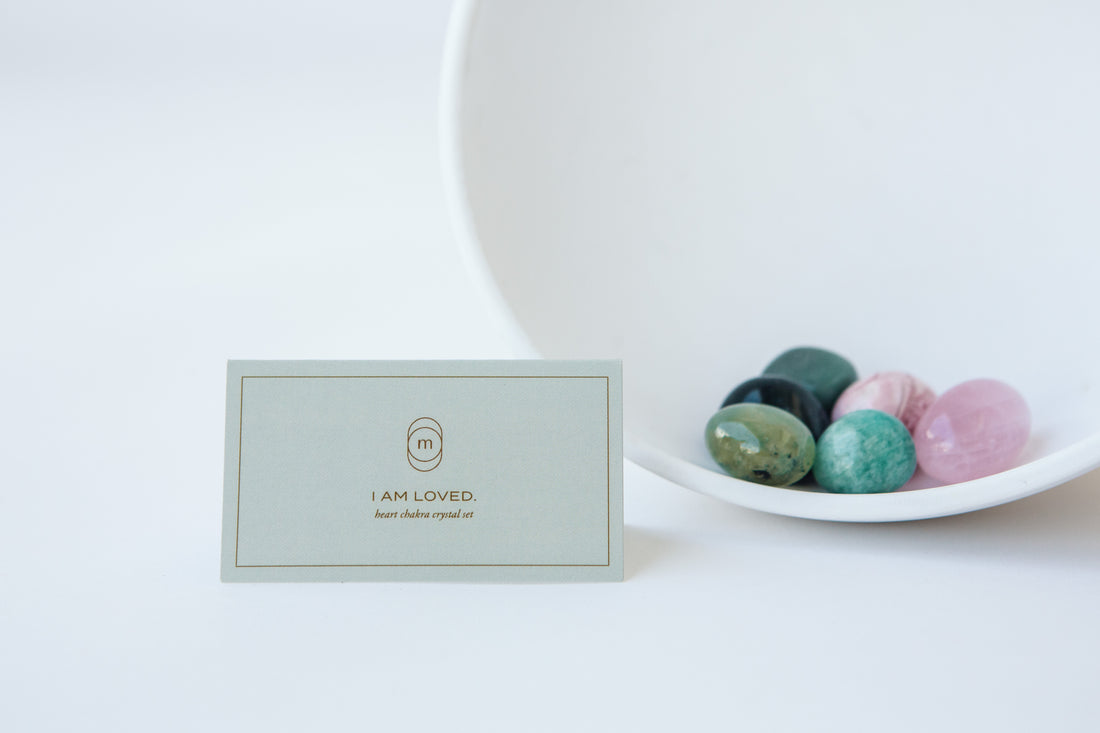 heart chakra crystal set