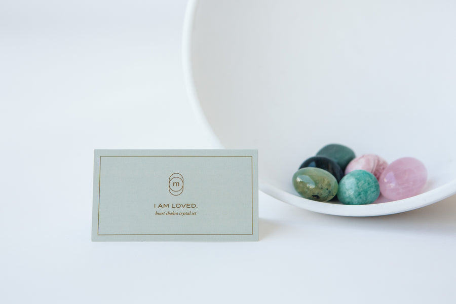 heart chakra crystal set