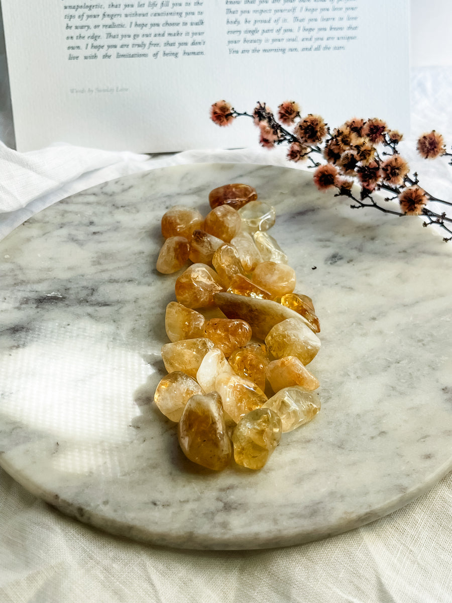 citrine tumbled