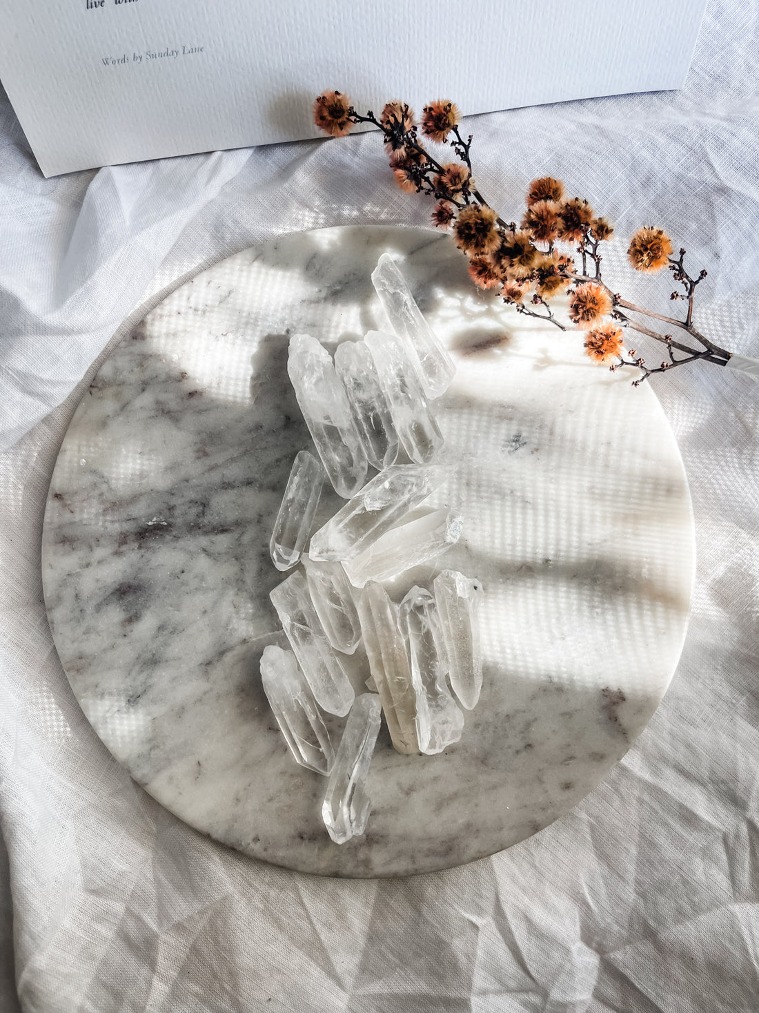clear quartz rough points - small