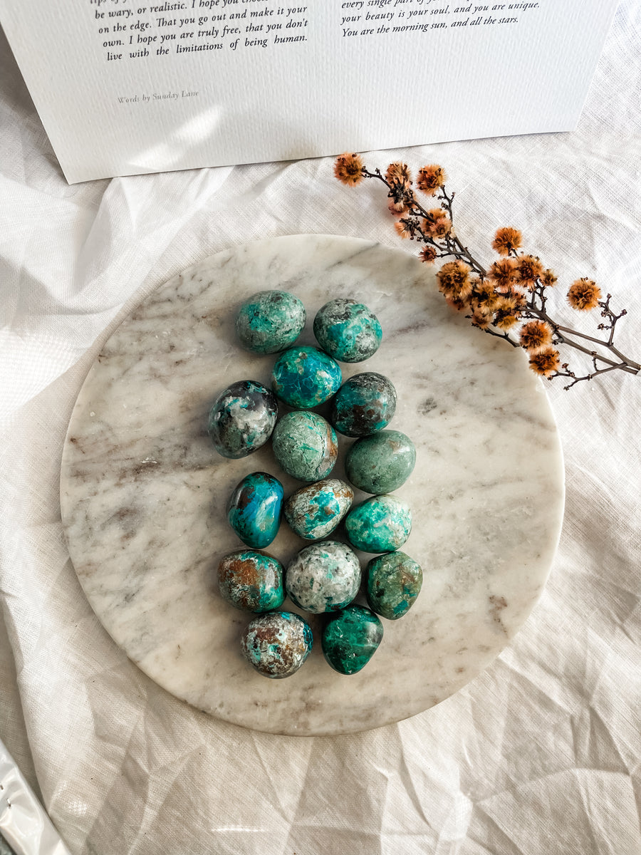 chrysocolla tumble
