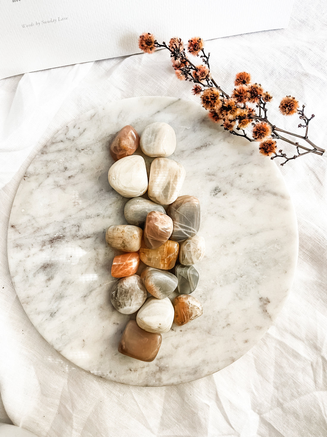 peach moonstone tumble