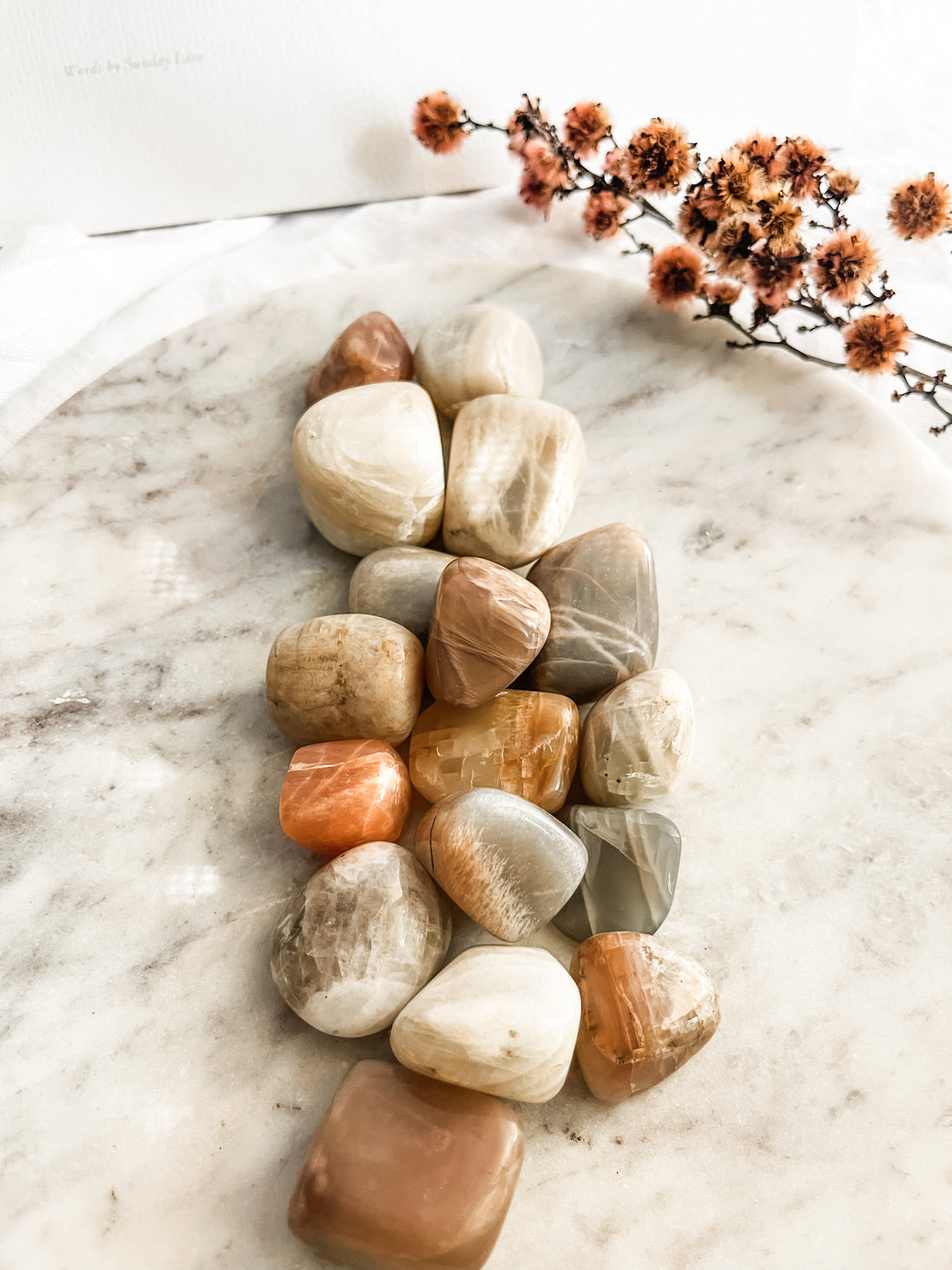 peach moonstone tumble