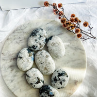 rainbow moonstone palm stone