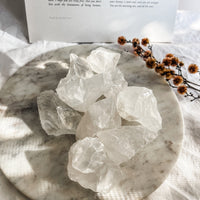 clear quartz rough