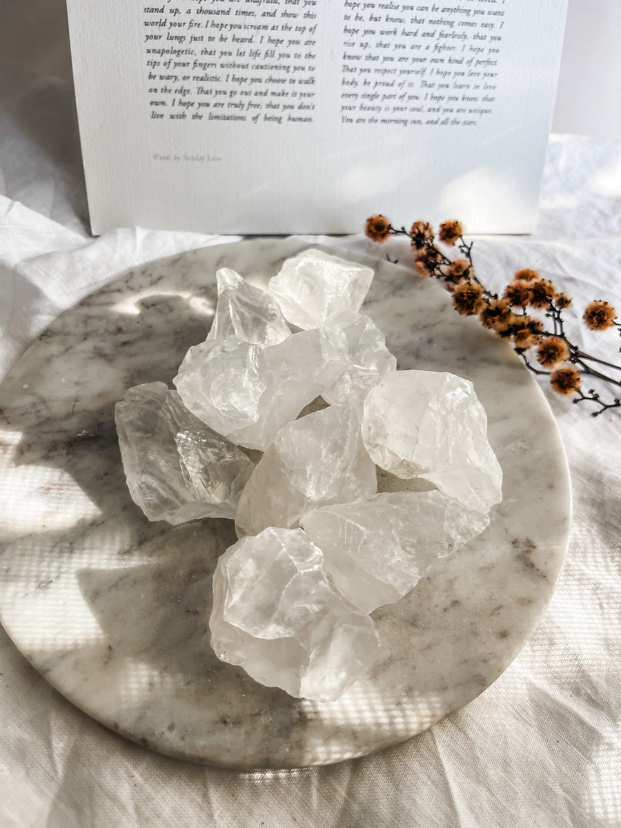 clear quartz rough