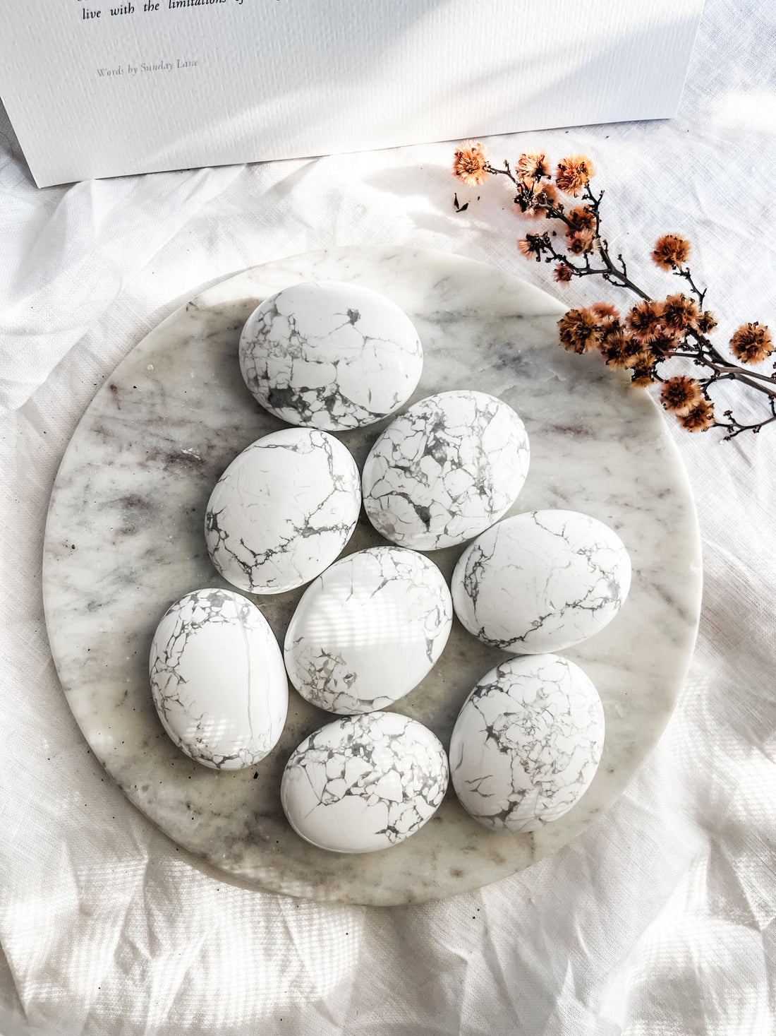 howlite palm stone