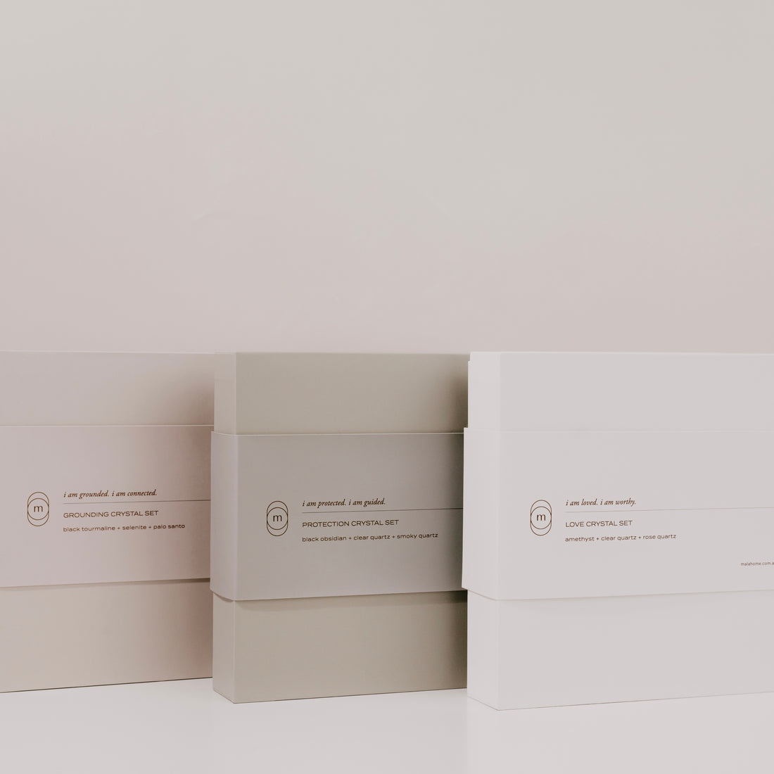 love crystal gift set