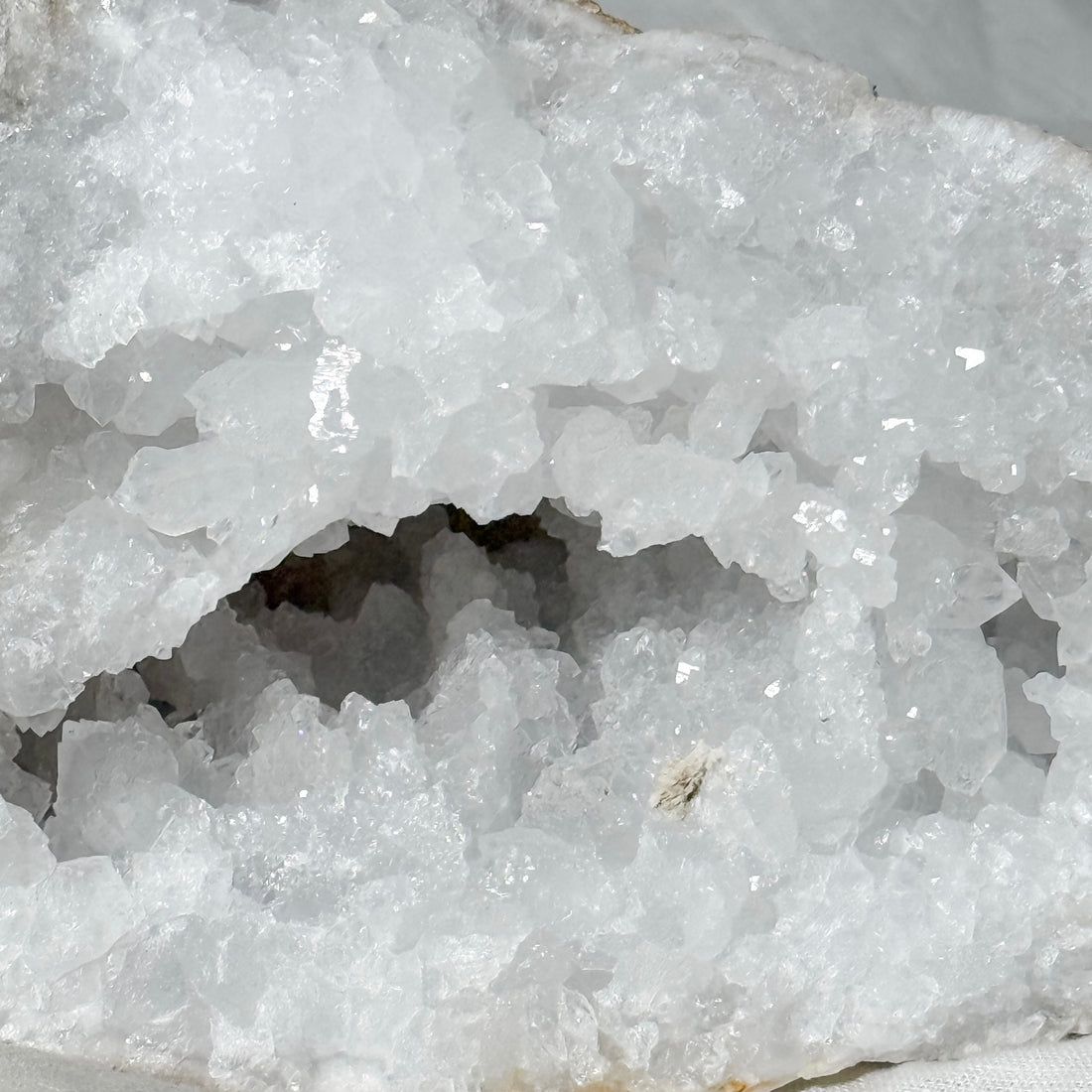 clear quartz geode HALF - 5B (matches with 5A)