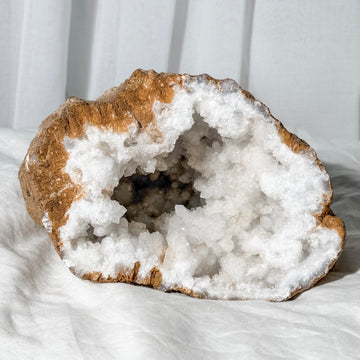 clear quartz geode HALF - 6A (matches with 6B)