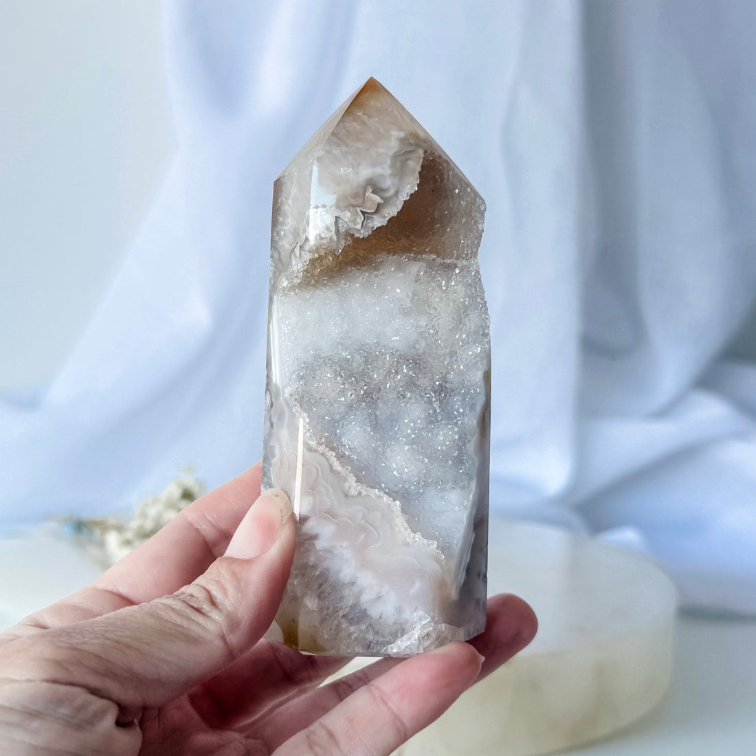 agate druzy point 06