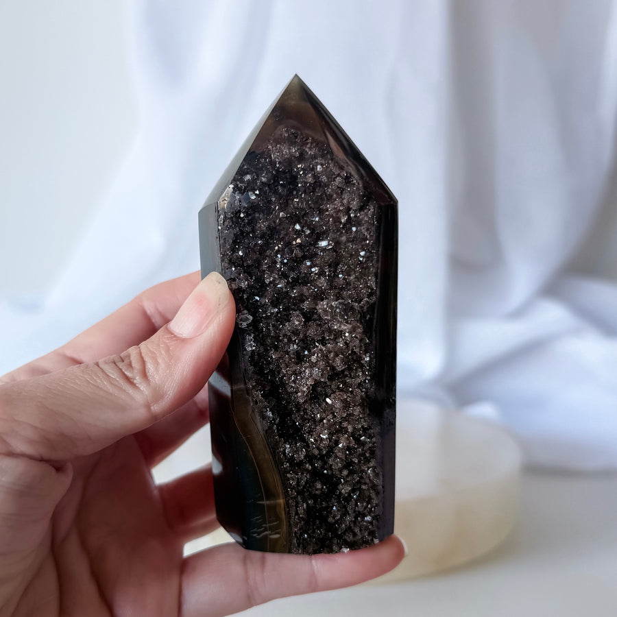 agate druzy point 07