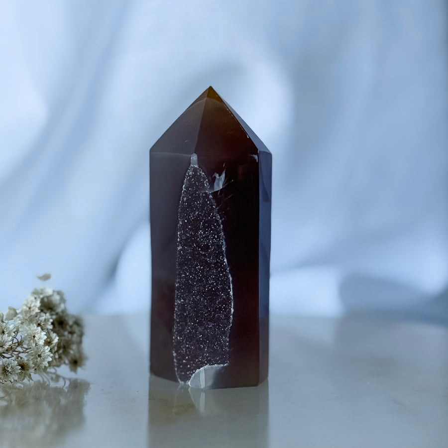agate druzy point 08