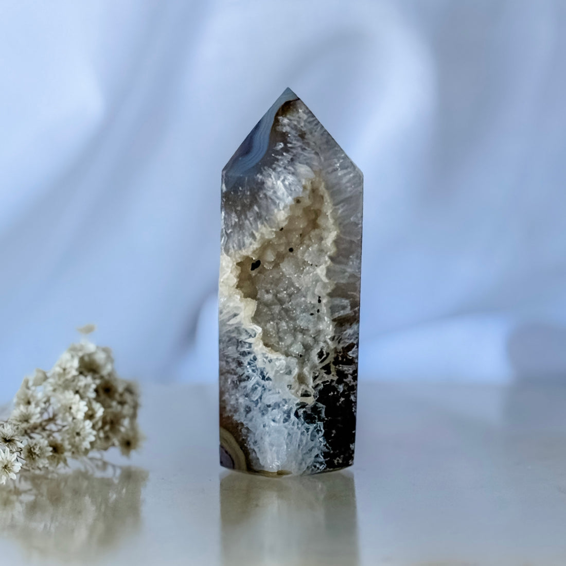 agate druzy point 10