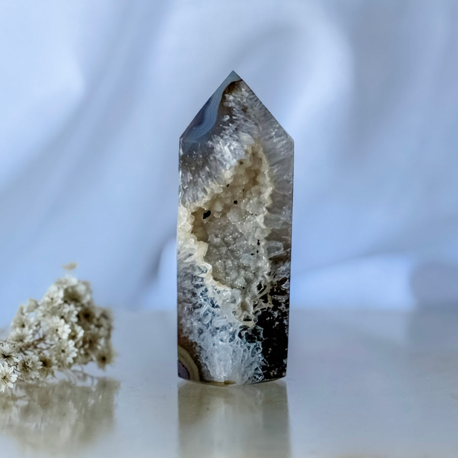 agate druzy point 10