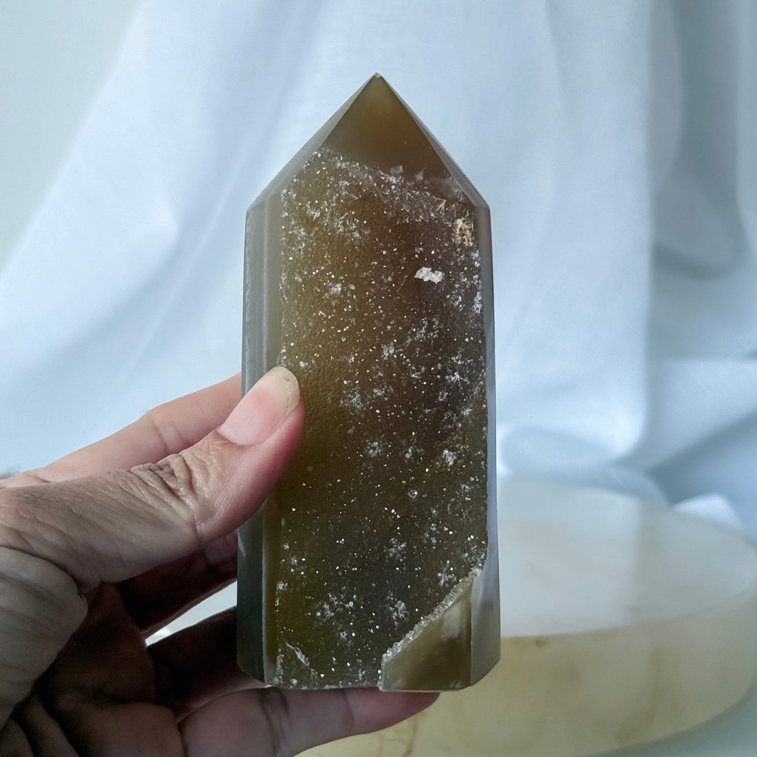 agate druzy point 11
