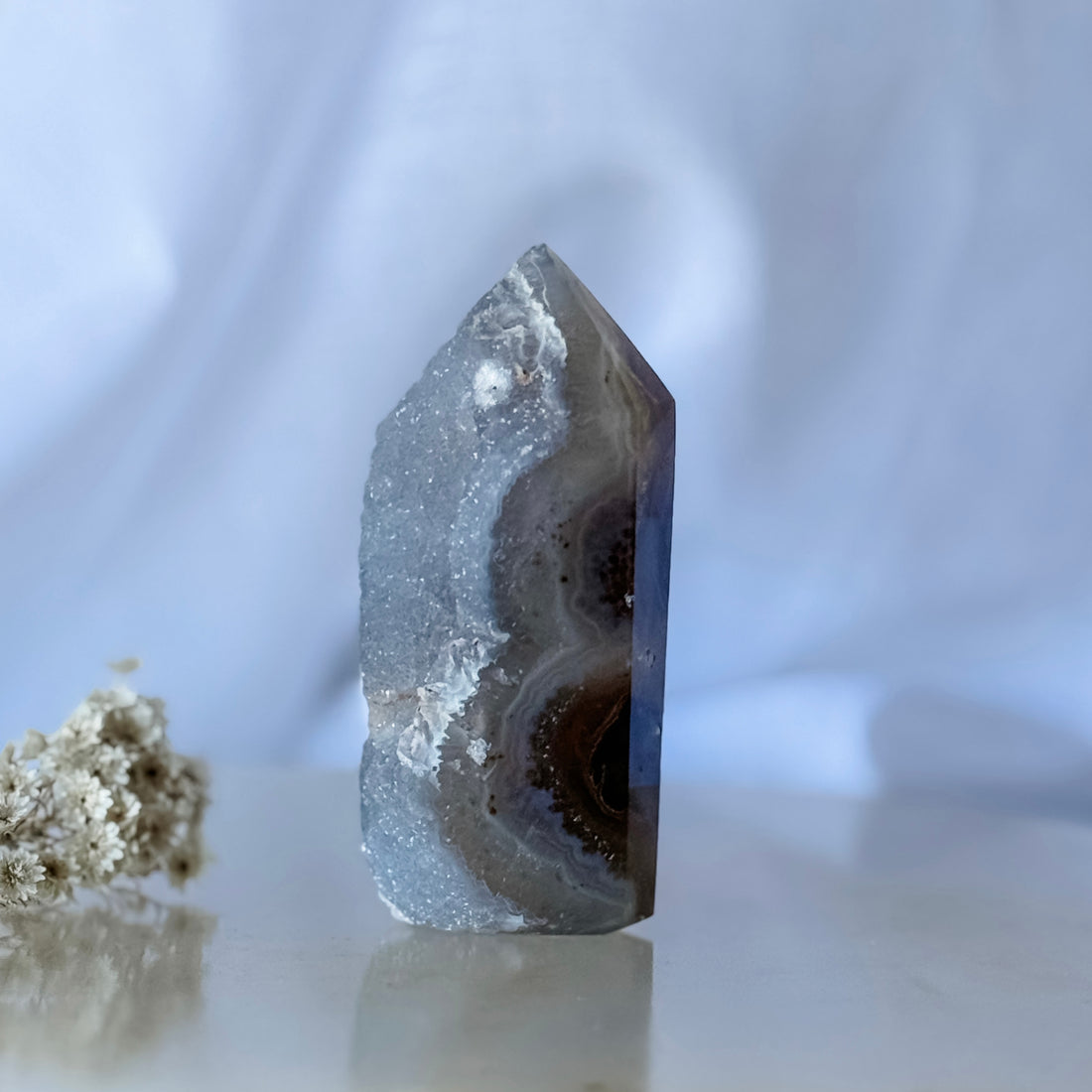 agate druzy point 12