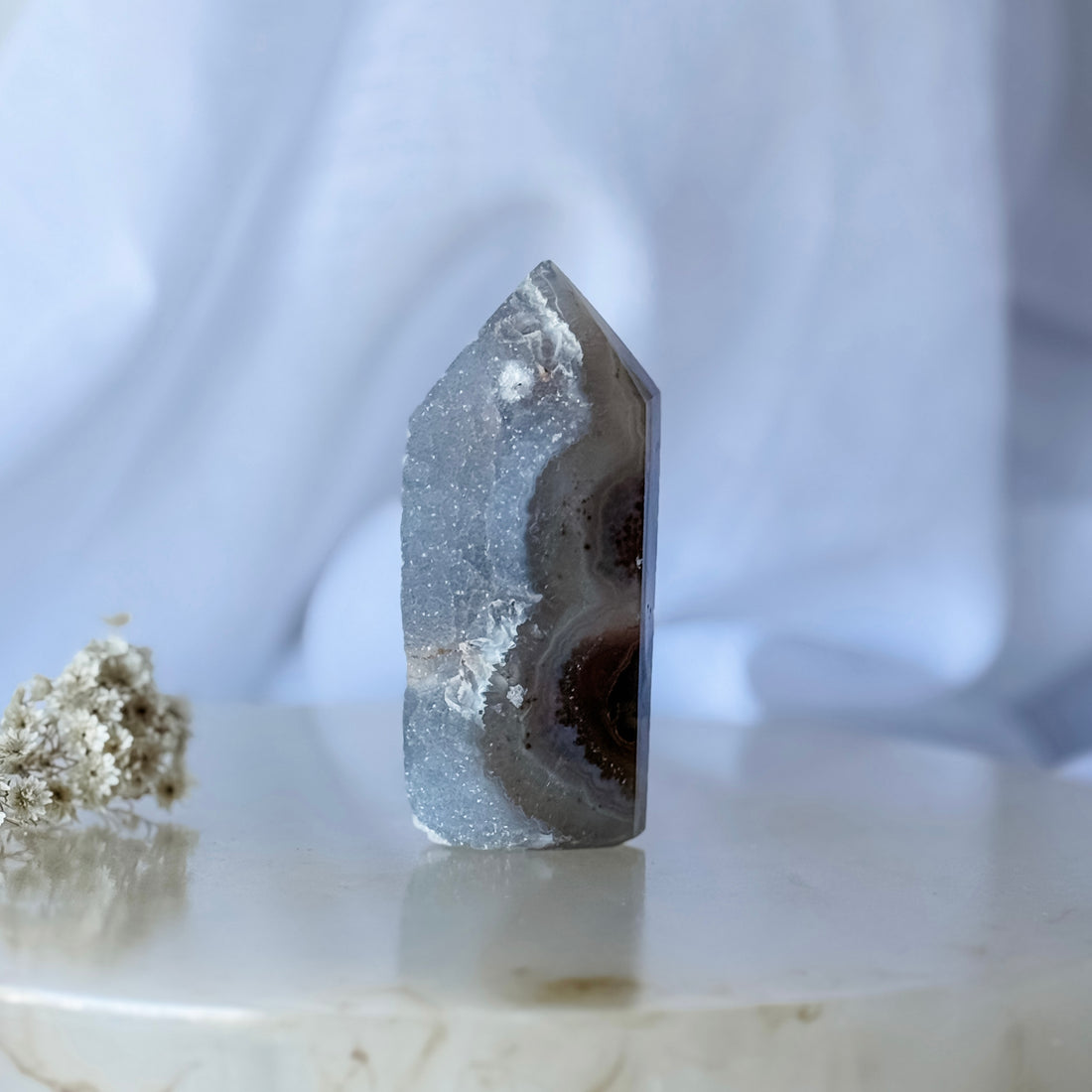 agate druzy point 12