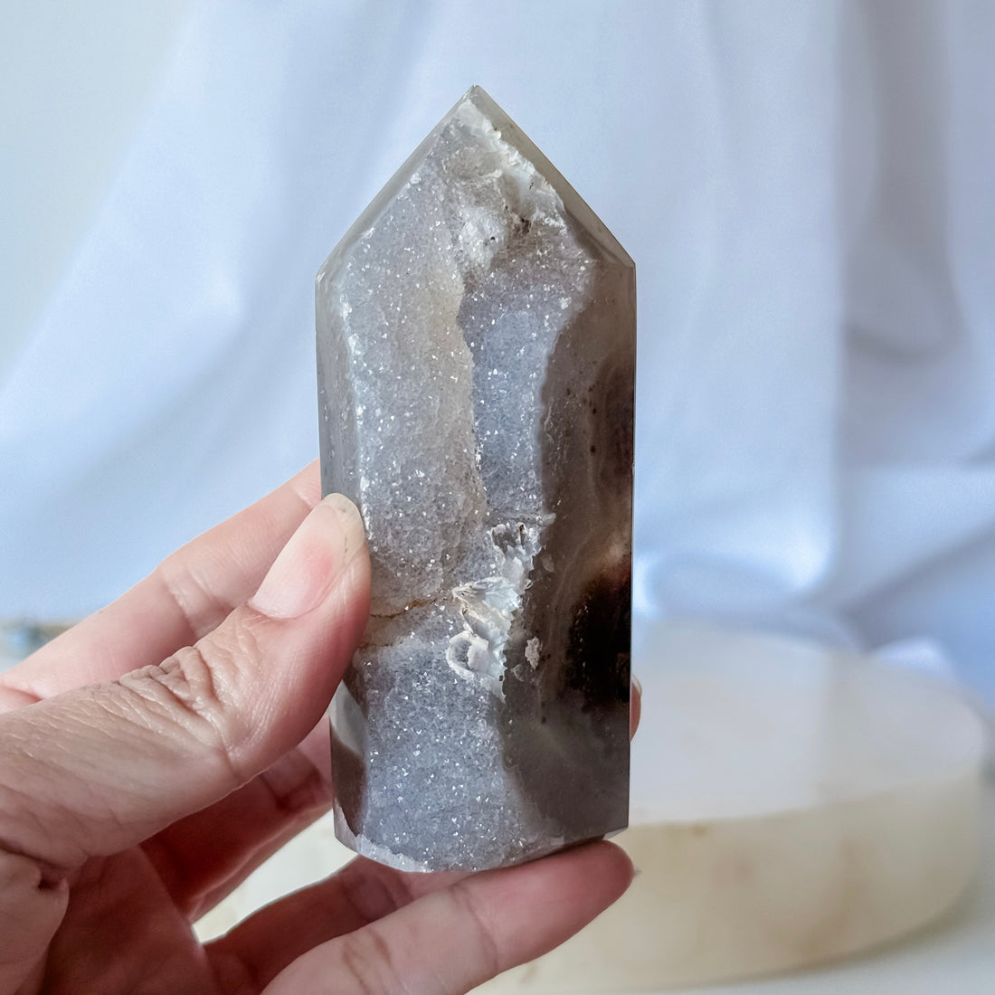 agate druzy point 12